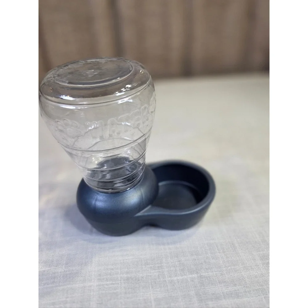 Petmate Replendish Gravity Waterer with Microban Gray Small Pet Water Dispenser